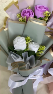 BUKET BUNGA / BUKET BUNGA PREMIUM / BUKET ULANG TAHUN / BUKET WISUDA / BUKET ARTIFICIAL COD Buket 2 tangkai (mini) free kardus