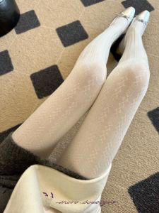 Autumn Winter No-Pile Cotton Vertical Stripe Twist Slimming Grey Black White Pantyhose Womens Shapewear Tights Stockings