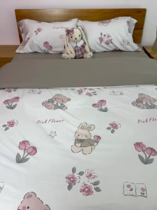 ชุดผ้าปูที่นอนครบเซ็ต 7 ชิ้น ขนาด 3.5 5 และ 6 ฟุต