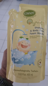 ออแกนิค อาบสระโฟมมูส รีฟิล ENFANT ORGANIC PLUS SHAMPOO&BODY WASH FOAM MOUSSE ถุงเติมสินค้า ปี 2024
