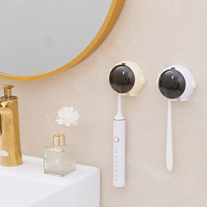 Toothbrush Holder Wall Mounted Tooth Brush Rack Punch-free Astronaut Toothbrush Hook with Cover Tempat Letak Berus Gigi