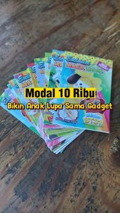 Paket Isi 10 pcs Gosok Kertas Buku Ajaib / Magic Book Mainan Jadul