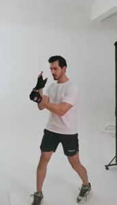 1 Pair Half Finger Gym Training Gloves Lightweight Breathable Non‑Slip Adjustable Wrist Support Protective Gloves
