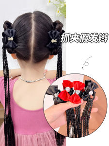 Girls Hair Accessories Butterfly Knot Headwear Clip Sweet Cool Boxer Braid Hairpins Childrens Wig Braids Female Child