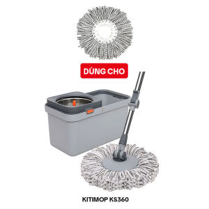 Bông Lau Nhà Thay Thế KITIMOP KS360-1 Dùng Cho Cây Lau Nhà Xoay 360 Độ KITIMOP KS360
