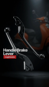 LEGITMOTO GIORNO 125 ALLOY HANDLE BRAKE LEVER BLACK / CHROME SET W/ LOGO FOR HONDA GIORNO125 MOTORCYCLE