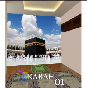 WALLPAPER CUSTOM KAKBAH 3D - Termurah wallpaper dinding kakbah - Terlaris wallpaper kakbah 3D