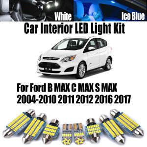 Canbus For Ford B MAX C MAX S MAX 2004- 2011 2012 2016 2017 Car Vanity Mirror Bulbs LED Interior Trunk Reading Dome Light Kit
