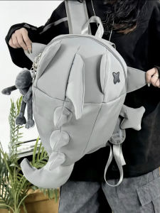 Teenage Boy Shark Backpack Double Shoulder Bag American High Street Style Junior High School Student Male Small Bag Famous Male Child Boy Shoulder Bag Shark Bag