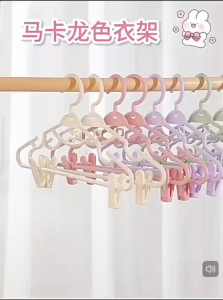 OHHDEER Penyangkut Baju Pelbagai Fungsi PP 360° Klip Seluar Hanger Multifunction Clips Clothes Hanger