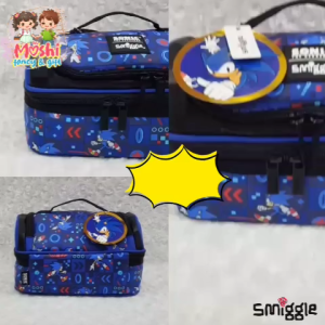 Tas Makan Anak Motif Sonic / Lunch Bag Sonic Anak Laki-Laki / Tas Bekal School Sonic Junior / Tas Makan Sonic Tali Selempang