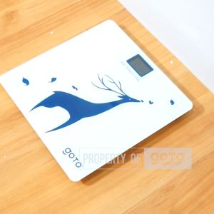 Timbangan Badan Mini Digital Desain Kartun 180 KG RUSA BIRU