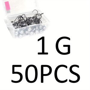 20/50pcs Metal Head Jig Fishing Hook 1g-20g Hooks for Soft Lures Carbon Steel Fishhooks Jigging Heads for Carp Bass Fishing