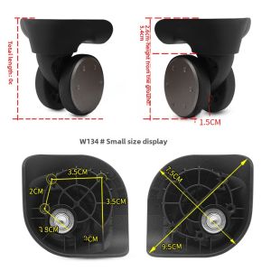 Xiaomi 90 Points Luggage Wheel Accessories Universal Wheels STW Silent Glides Travel Suitcase Wheels D340 Rolling Bag Parts