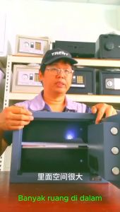 Safety Box with Thumbprint Money Safe Box with Digital Screen Emergency Power Supply Peti Keselamatan Peti Duit