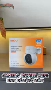 Camera IMOU Ranger Mini K2MP 3MP Có Màu Ban Đêm Tích Hợp Chân Đế Quay Quét 360 Độ Phát Hiện Người
