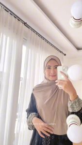 Azmeela Ziva Bergo Soft Pad & Pashmina Instant Malay