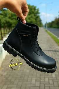 SEPATU SAPETY BOOTH PRIA KULIT UJUNG BESI sepatu resmi