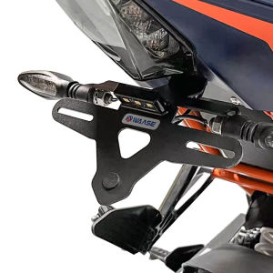 Motorcycle LED Light Rear License Number Registration Plate Frame Holder Bracket Tail Tidy Fender Eliminator For KTM RC 390 RC390 2022 2023 2024 2025