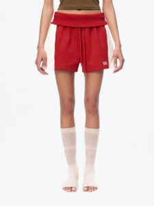 ANN ANDELMAN | Relaxed Straight-fit Printed Drawstring Elastic Waist Multi-color Sport Shorts