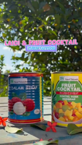 YUSUF TAIYOOB LYCHEE TIN GRED PREMIUM 565GMe/YUSUF TAIYOOB FRUIT COCKTAIL 567Ge