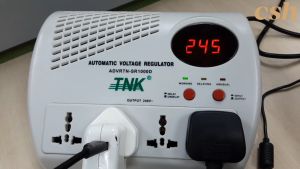 TNK SR1000D 1000VA Automatic Voltage Regulator [To Protect TV Computer from unstable input voltage]