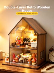 ARTPIONEER | Dustproof Cute Light-up Blind Box Display Rack with Micro Landscape Decoration