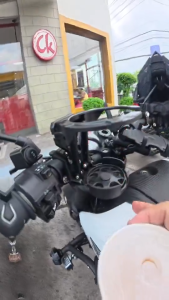 Universal Cup Holder For Motorcycle Foldable Water Bottle Holder for Scooter Bike Ebike Adjustable