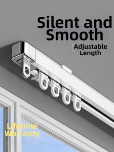 WEILAISHI | Silent Overhead Double Track Aluminum Window Curtain Rail
