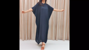 [050] DRESS KAFTAN KELAWAR V-NECK TIEDYE/LONG DRESS TIEDYE