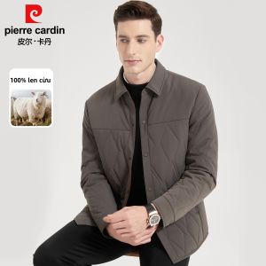 Pierre Cardin | Áo Khoác Lông Cừu Giữ Ấm cho Nam