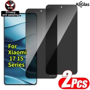 2pcs Anti Spy Tempered Glass Film For Xiaomi 17 Pro Max 15 Pro 15S Pro 15 Ultra Glossy Screen Protector for Xiaomi 15 17 Series