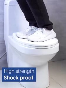 Toilet Seat Cover Standard Size U/V/O Type High Quality Bathroom Toilet seats Thickened Slow Close Quiet