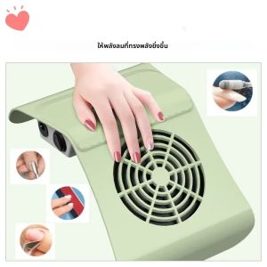 YIKOOLIN เครื่องดูดฝุ่นเล็บสําหรับเล็บอะคริลิคเครื่องดูดฝุ่น 80W ไฟฟ้าทําความสะอาดเล็บกรองสําหรับเล็บ