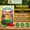 Phân Bón Hữu Cơ Green Farm, GreenHome, Gói 1kg, Chuyên Dùng Cho Cây Cảnh, Hoa Hồng. 