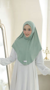 BELIFI | Laffi Comfort Bergo Size L Hijab Instan Dagu Tertutup Bahan Jersey Adem