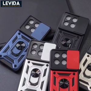 Poco X6 5G Poco X6 Pro Case Robot Slide Ring Kamera Case Slide Kamera Protect Poco X6 5G Poco X6 Pro