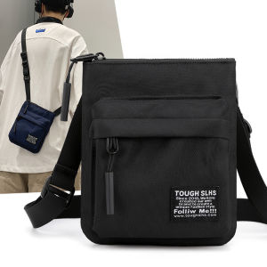 Mens Small Shoulder Bag Lightweight Trendy Small Body Bag Students Boys Net Red Bag Phone Crossbody Bag Men Bag Sling Bag Thin Type Shoulder Bag Casual Shoulder Bag