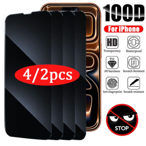 4/2PCS Privacy Screen Protector for iPhone 17 15 14 13 12 11 16 Pro Max Mini Air E 7 8 Plus SE 2020 2022 X XS XRAnti-Spy Glass