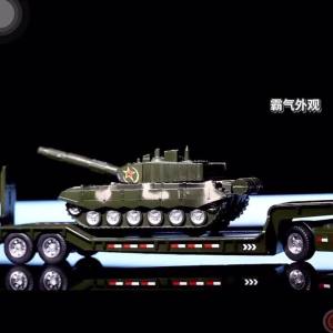 Semi-carrier container engineering set vehicle excavator transport truck model inertial car education toys gift for children