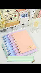 A5/B5 Discbound Binder Notebook Detachable Loose Leaf Notepad Refillable Notebook School Supplies