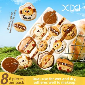 XIXI | Ultra Soft Dry & Wet Dual Use Makeup Puff 8 Pieces