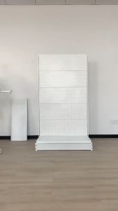 Tiang Rak Minimarket Adjustable Rak Gondola Serbaguna Aksesoris Rak Gunakan Dengan Kait