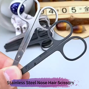 Stainless Steel Nose Hair Scissors Beauty Tools Professional Beauty Scissors Nose Hair Eyebrow Trimming Tools