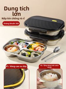 YOULUNMEI | Children Food-grade 304 Stainless Steel Partitioned Plate