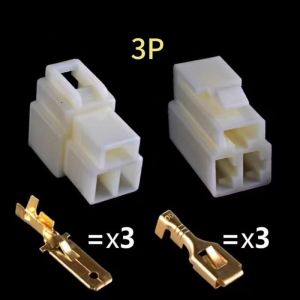 Bộ giắc 6.3mm nối dây điện 2pin 3p 4p 6p 8p 9p 10p dụng cho ôtôxe máyjack nối dây điệnphụ kiện phụ tùng điện tử