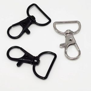 Set 10 Khoen móc càng cua kim loại thời trang mới màu bạc dành cho túi xách cặp vali QN-F20 38.5*20.5mm