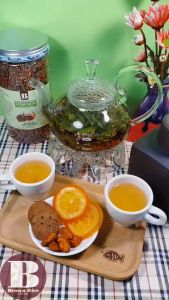 Trà Xanh Gạo Lứt Rang Brown Rice 500gr