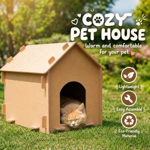 Lovinland Pet Cat Bed Waterproof Cat House for Outdoor and Indoor Use Waterproof Shelter for Cats Dogs and Feral Animals Four Season Useable Easy Assemble