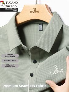 TUCANO | Business Casual Long Sleeve T-Shirt Polo Shirt for Middle-aged Men